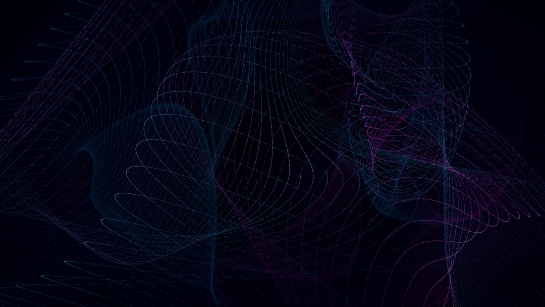 A bright, abstract image of glowing blue and purple lines forming an interconnected network, visualizing the complex data retrieval systems used in modern AI-driven SEO.